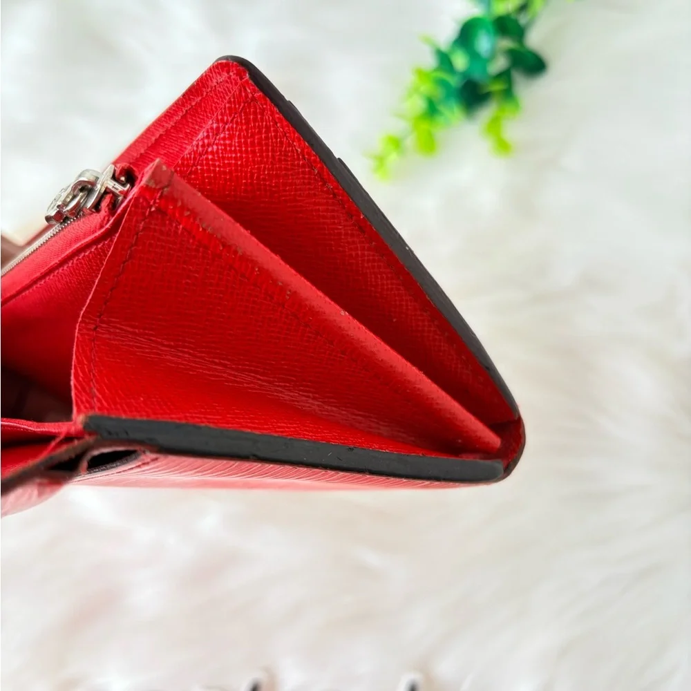 Louis Vuitton Red Epi Leather Sarah Envelope‎ Wallet